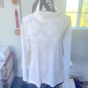 Lululemon, white, long sleeve, cotton, size 6